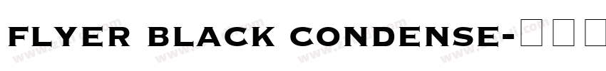 flyer black condense字体转换